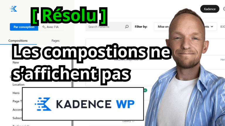 les composition ne s'affiche pas sur kadence wordpress